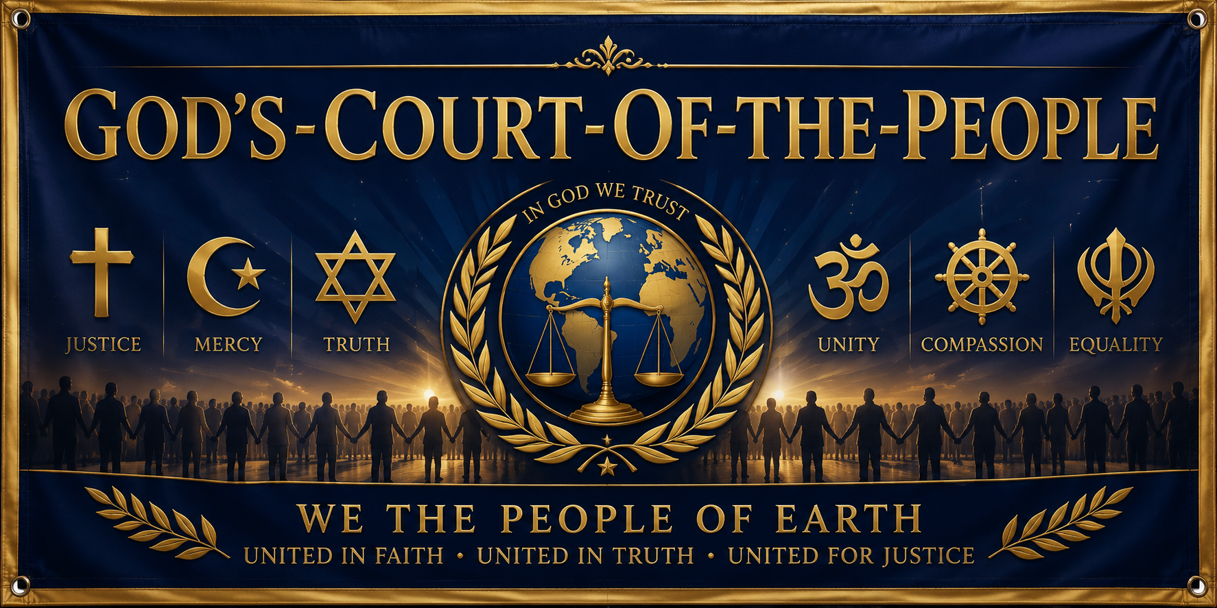 God's Court of the People banner